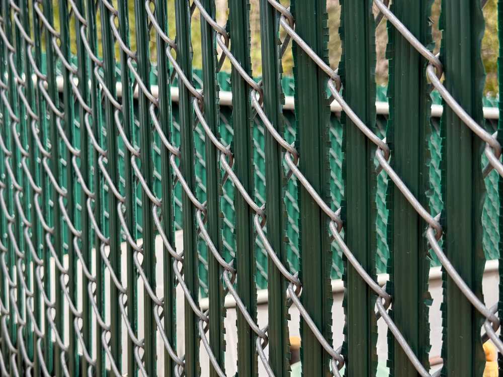 Metal chain link privacy fencing in Hillsboro, OR
